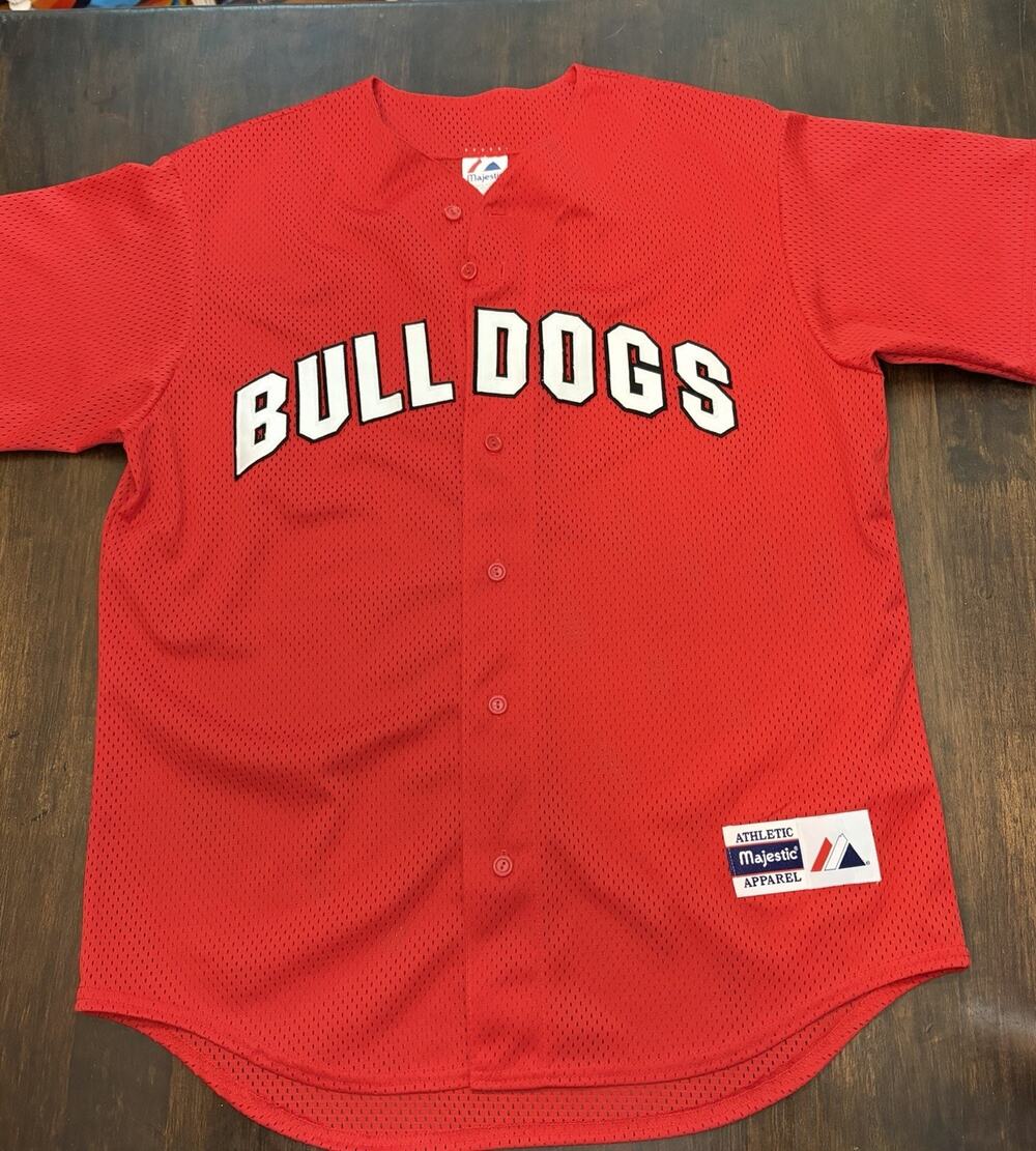 Vintage Georgia Bulldogs Majestic Baseball Jersey Shirt UGA Dawgs Men’s Large